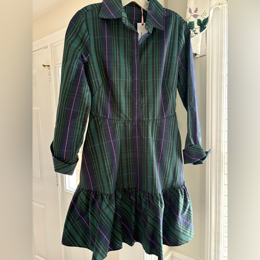 NWT Vineyard Vines Holiday Plaid Dress Sz 0